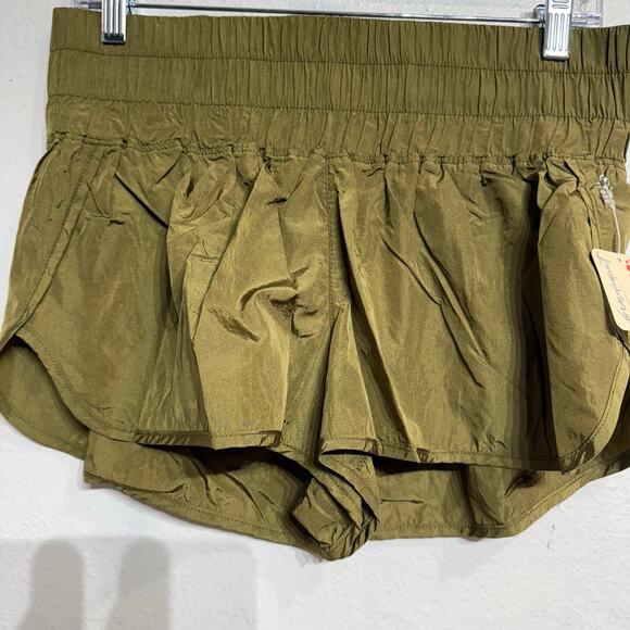 Free People Army Green The Way Home Shorts Sz M NWT - Picture 4 of 14